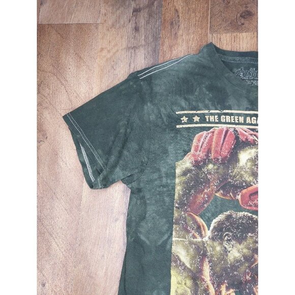 Marvel Avengers T Shirt Mens Small Hulk Vs Hulkbuster Green Against The Machine - Picture 4 of 12